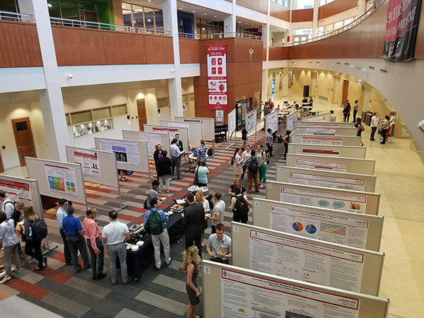 Sixty-two posters were on display in the HSLC atrium