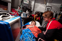 CHETA’s onboard equipment includes state-of-the-art pediatric monitors, invasive and noninvasive ventilators, and even an isolette for the smallest children.