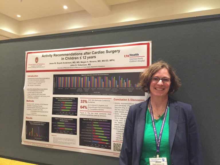 Resident Presenting a poster