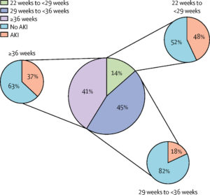 AKI outcome pie chart