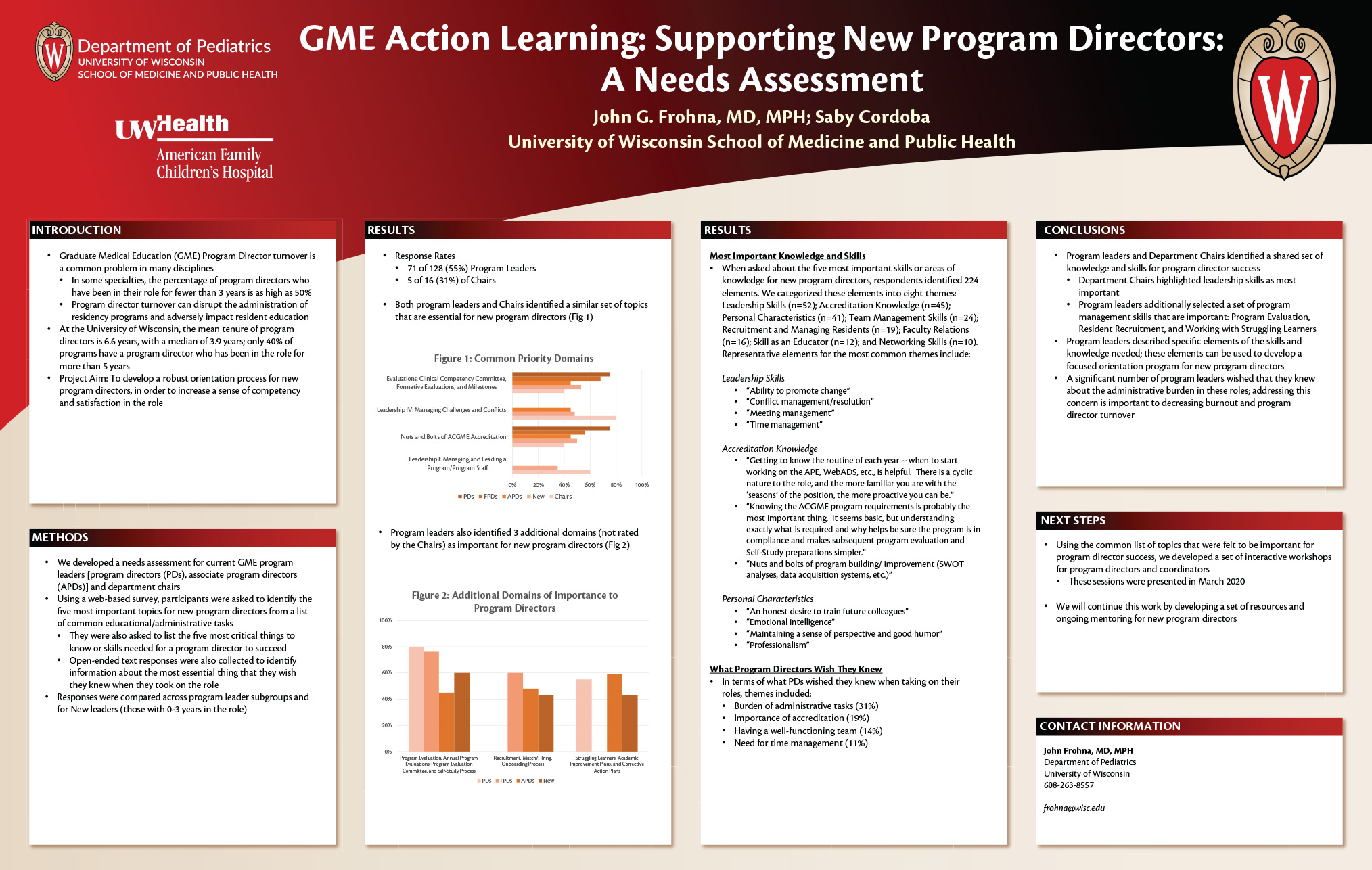 GME Action Learning: Supporting New Program Directors: A Needs Assessment poster image