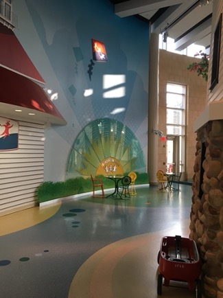 lobby of the American Family Children's Hospital