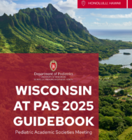 cover of the Wisconsin at PAS 2025 Guidebook featuring a photo of Hawaii