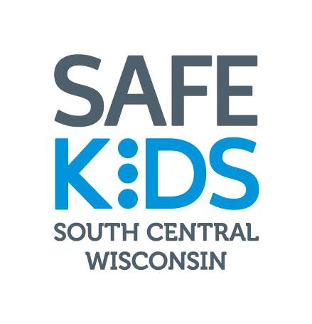 Logo reading "Safe Kids South Central Wisconsin".