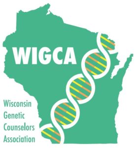 Logo of the Wisconsin Genetic Counselors Association (WGCA).