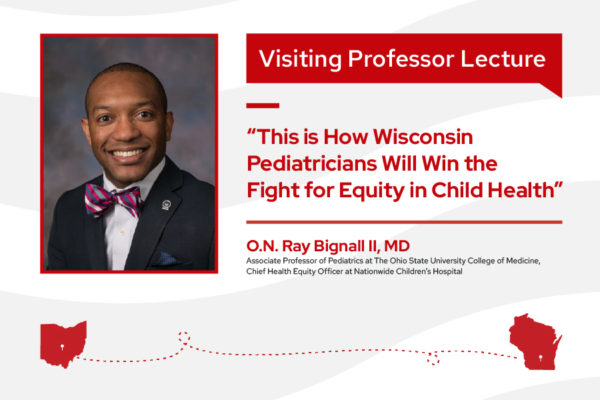 Promotional graphic with photo for visiting professor Dr. O.N. Ray Bignall.