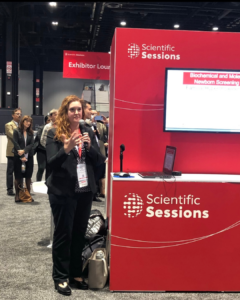 Dr. Amy Peterson presenting her research at Scientific Sessions