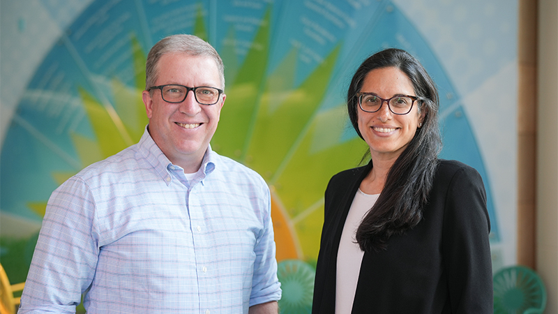Doctors Michael Wilhelm and Nina Menda.