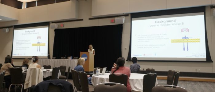 Ipek Kadioglu Department of Pediatrics trainee, Ipek Kadioglu, presenting her research at MSPR 2026